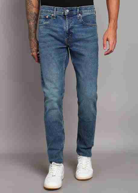 LEVI'S Men Tapered Fit Mid Rise Dark Blue Jeans - Image 5