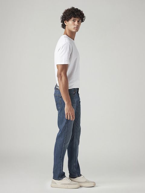 LEVI'S Men Slim Mid Rise Dark Blue Jeans - Image 7