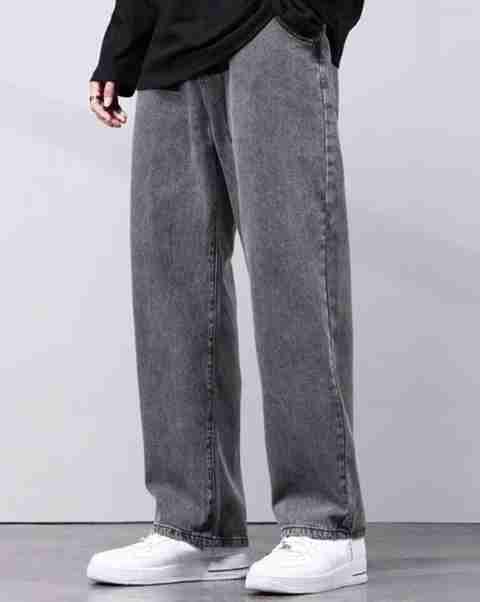 METRONAUT Men Loose Fit Mid Rise Dark Grey Jeans - Image 2