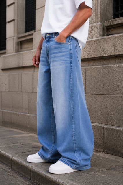M Q Denim Men Loose Fit Mid Rise Blue Jeans - Image 7