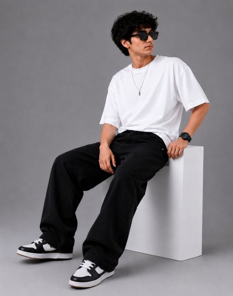 ARTVISION Boys Loose Fit Mid Rise Black Jeans - Image 6
