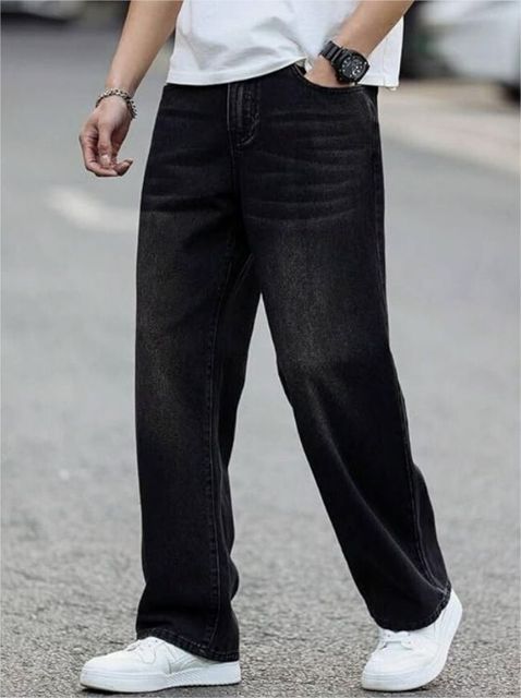 ujas Men Straight Fit Mid Rise Black Jeans - Image 8