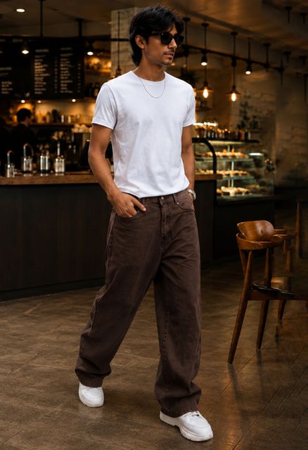 Jeancherry Men Regular Mid Rise Brown Jeans - Image 7