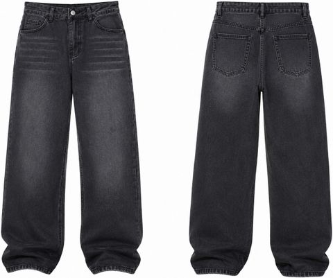 sanedi Men Baggy Fit High Rise Black Jeans - Image 6