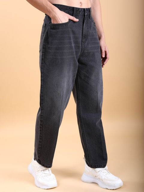 METRONAUT Men Straight Fit Mid Rise Grey Jeans - Image 7