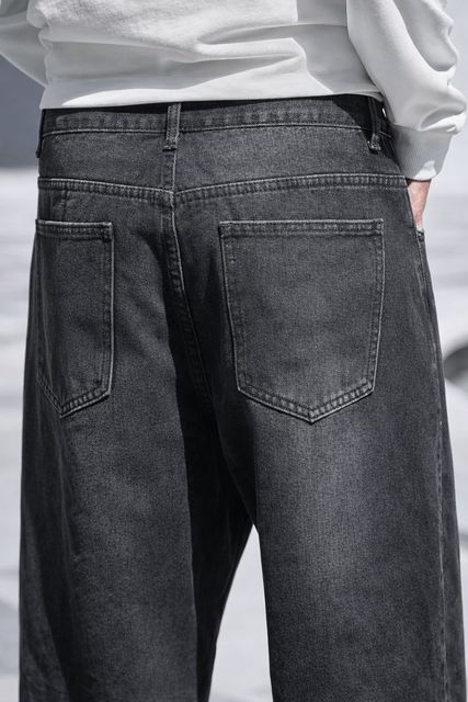 ZARUME Men Loose Fit Mid Rise Grey Jeans - Image 8