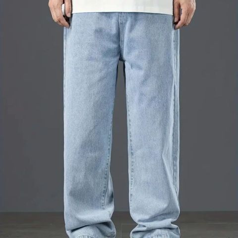 METRONAUT Men Loose Fit Mid Rise Light Blue Jeans - Image 8