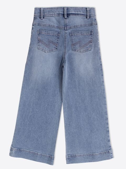Cutecumber Girls Flared Mid Rise Blue Jeans - Image 6