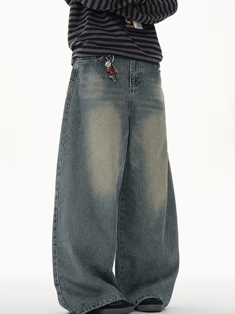URBELLA Men Loose Fit Mid Rise Light Blue Jeans - Image 4