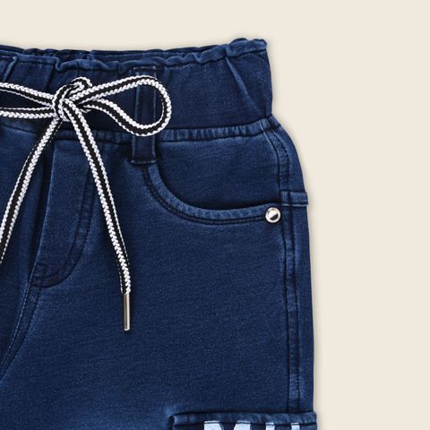 Wishkaro Baby Boys Jogger Fit Mid Rise Dark Blue Jeans - Image 8