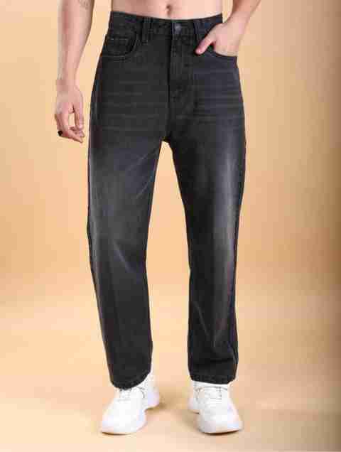 RKDENIM Men Loose Fit Mid Rise Dark Grey Jeans - Image 2