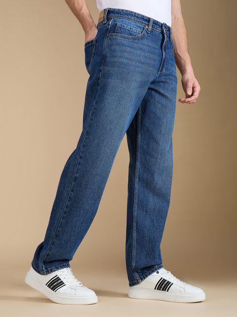 Pepe Jeans Men Relaxed Fit Mid Rise Blue Jeans - Image 8