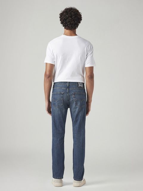 LEVI'S Men Slim Mid Rise Dark Blue Jeans - Image 6