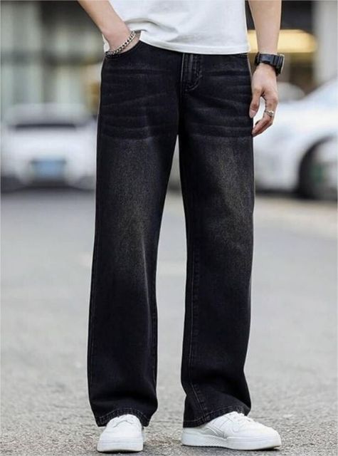 ujas Men Straight Fit Mid Rise Black Jeans - Image 7