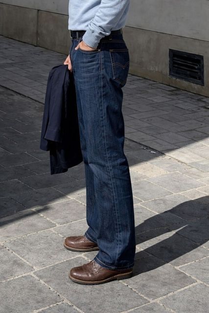 FUDE PRIDE Men Loose Fit Mid Rise Dark Blue Jeans - Image 7
