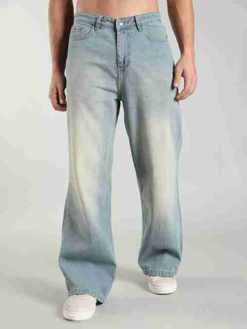 FoulChild Men & Women Wide Leg High Rise Blue Jeans - Image 5
