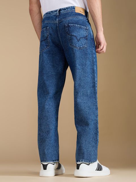 Pepe Jeans Men Relaxed Fit Mid Rise Blue Jeans - Image 6