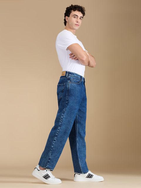 Pepe Jeans Men Relaxed Fit Mid Rise Blue Jeans - Image 7