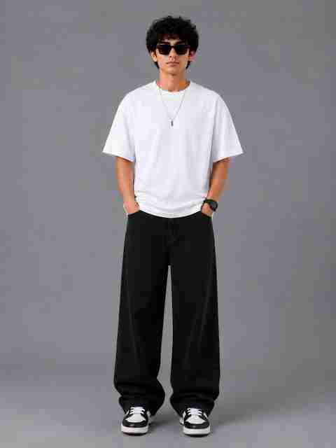 ARTVISION Boys Loose Fit Mid Rise Black Jeans - Image 3