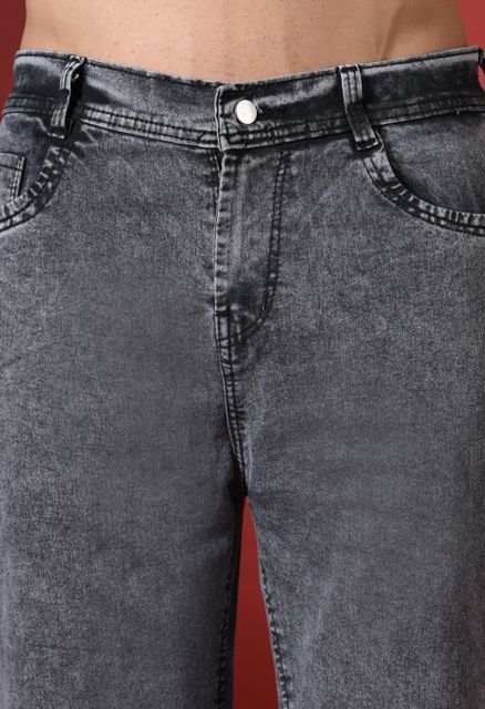 DENROX DENIM Men Straight Fit Mid Rise Grey Jeans - Image 6