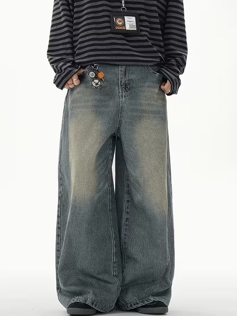 URBELLA Men Loose Fit Mid Rise Light Blue Jeans - Image 3