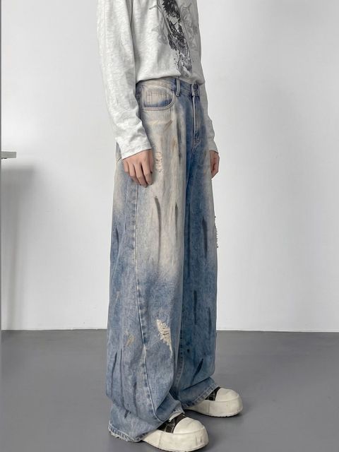 Suo Men Straight Fit Mid Rise Blue Jeans - Image 6