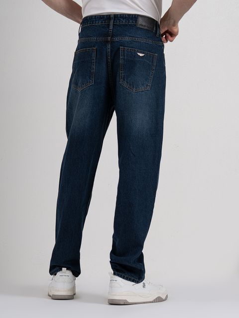 RED TAPE Men Loose Fit Mid Rise Blue Jeans - Image 7