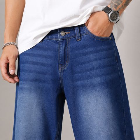 ARROWMAD Men Straight Fit Mid Rise Blue Jeans - Image 5