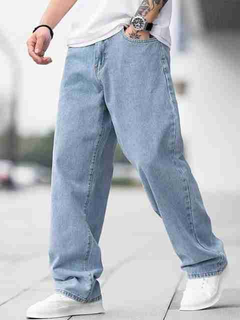 Playfeel Men Boot-Leg Mid Rise Light Blue Jeans - Image 4