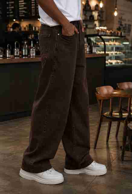 Jeancherry Men Regular Mid Rise Brown Jeans - Image 5