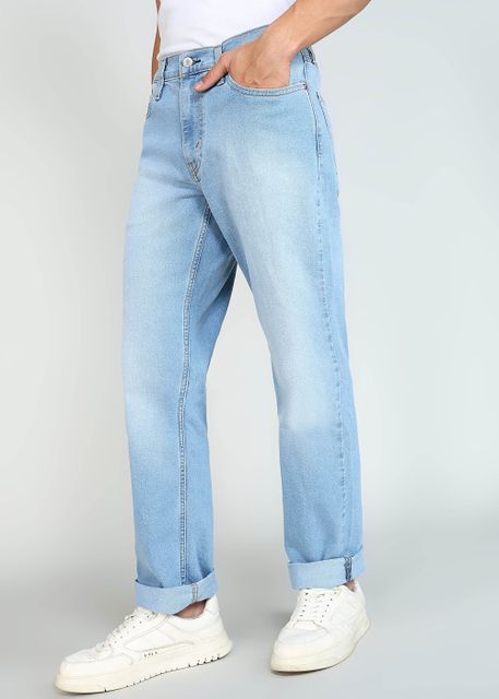 LEVI'S Men Tapered Fit Mid Rise Light Blue Jeans - Image 7