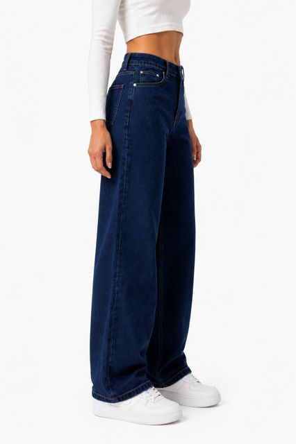 clickhub Women Straight Fit Mid Rise Blue Jeans - Image 6