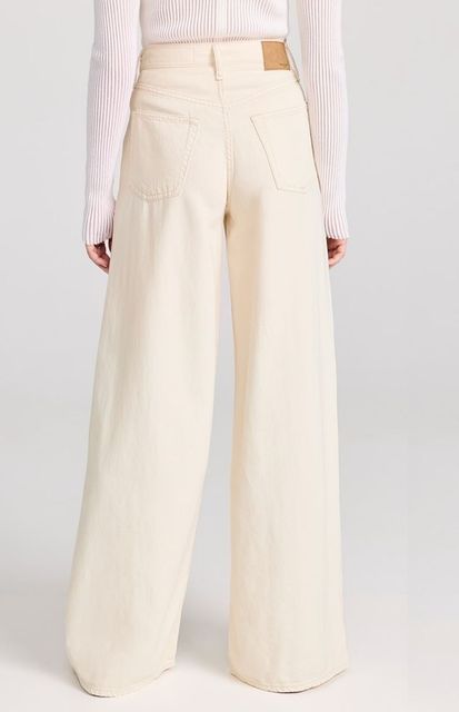 BrahmaniEn Women Baggy Fit High Rise Beige Jeans - Image 4