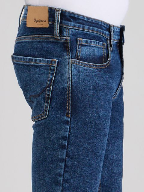 Pepe Jeans Men Slim Mid Rise Blue Jeans - Image 8