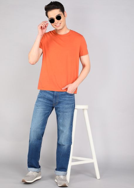 LEVI'S Men Straight Fit Mid Rise Blue Jeans - Image 6