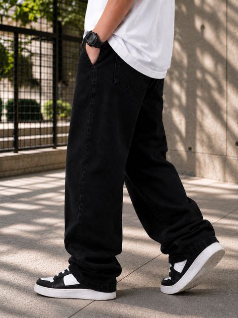 ARTVISION Boys Loose Fit Mid Rise Black Jeans - Image 8