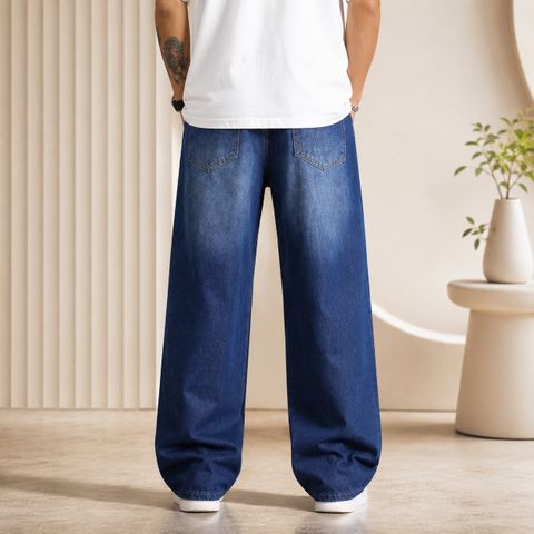 ARROWMAD Men Straight Fit Mid Rise Blue Jeans - Image 3