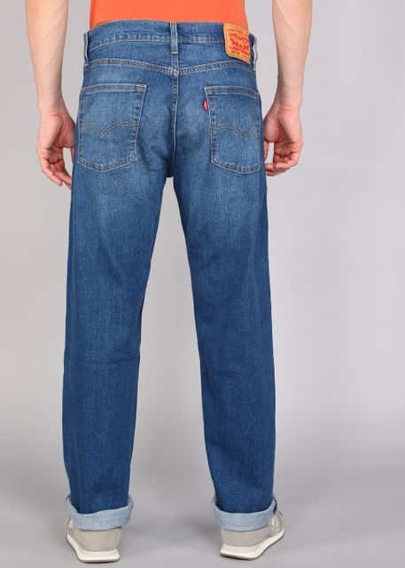 LEVI'S Men Straight Fit Mid Rise Blue Jeans - Image 8