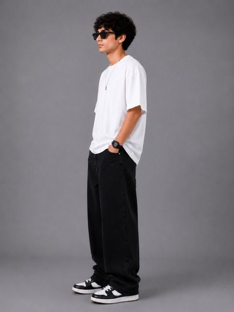 ARTVISION Boys Loose Fit Mid Rise Black Jeans - Image 5