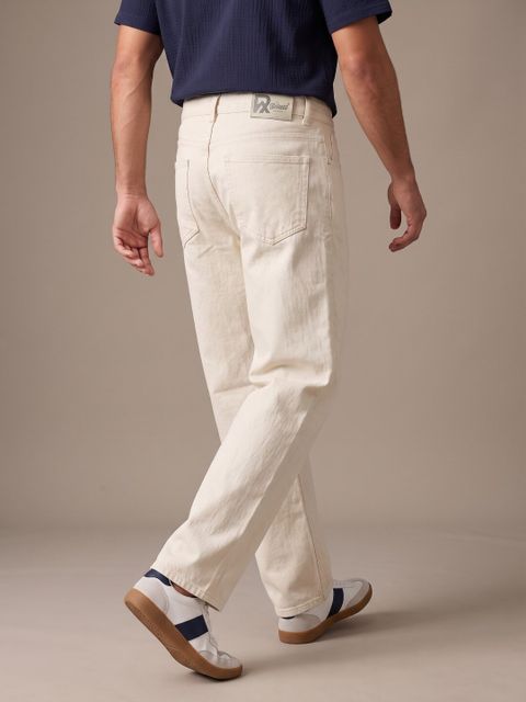 Roadster Men Regular Mid Rise Beige Jeans - Image 6