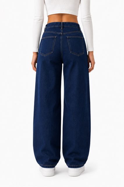 clickhub Women Straight Fit Mid Rise Blue Jeans - Image 3