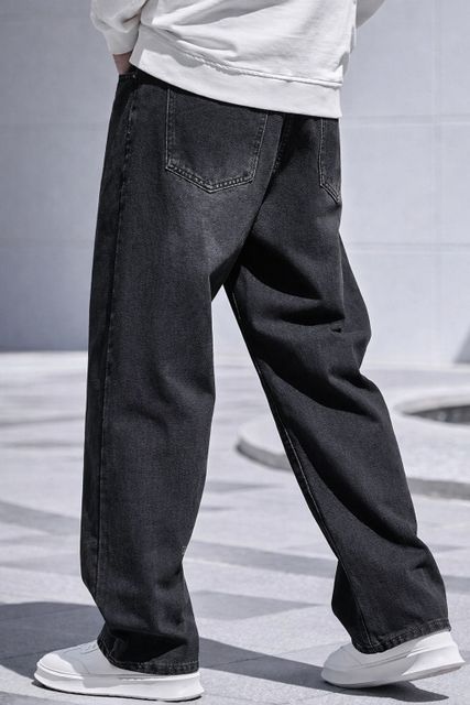 ZARUME Men Loose Fit Mid Rise Grey Jeans - Image 6