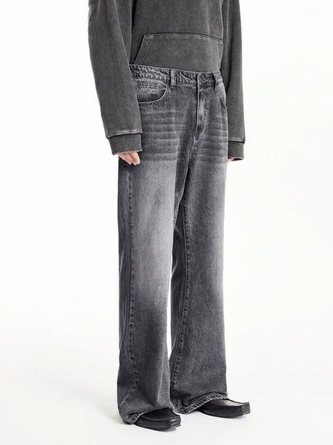 KOTTY Men Relaxed Fit Low Rise Grey Jeans - Image 7