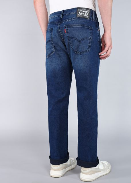 LEVI'S Men Straight Fit Mid Rise Dark Blue Jeans - Image 8