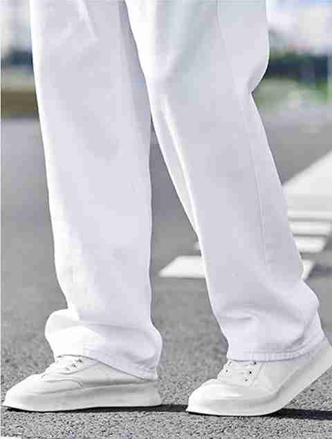Denim Asia Men Loose Fit Mid Rise White Jeans - Image 5