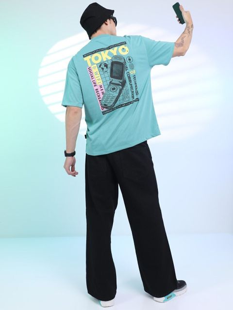 HOC Men Straight Fit Mid Rise Black Jeans - Image 4