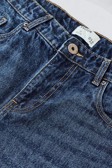 Snitch Men Straight Fit Mid Rise Dark Blue Jeans - Image 8