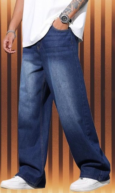 DAKWINS Men Loose Fit Mid Rise Blue Jeans - Image 8
