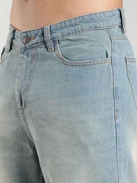FoulChild Men & Women Wide Leg High Rise Blue Jeans - Image 8