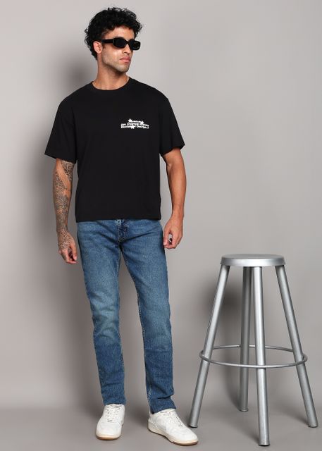 LEVI'S Men Tapered Fit Mid Rise Dark Blue Jeans - Image 6